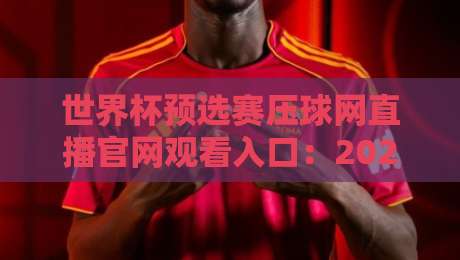 世界杯预选赛压球网直播官网观看入口：2026年球迷必知的三大靠谱通道