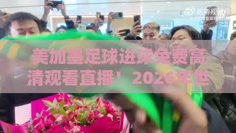 美加墨足球进球免费高清观看直播!2026年世界杯观赛全攻略 美加墨足球进球免费高清观看直播!2026年世界杯观赛全攻略