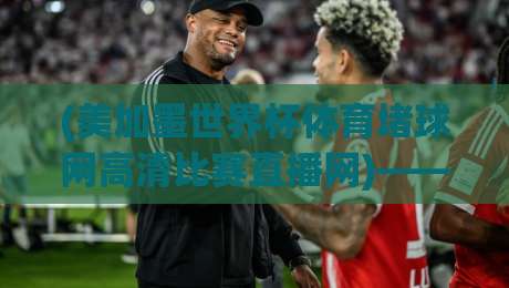 (美加墨世界杯体育堵球网高清比赛直播网)——2026年观赛指南,谁才是真香之选?