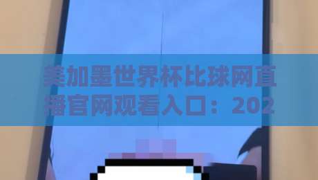 美加墨世界杯比球网直播官网观看入口：2026年官方渠道全解析