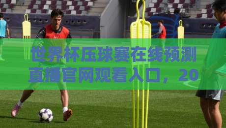 世界杯压球赛在线预测直播官网观看入口,2026年球迷必备指南