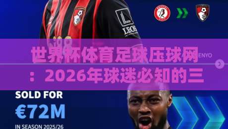 世界杯体育足球压球网：2026年球迷必知的三大趋势与实用技巧