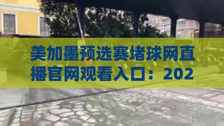 美加墨预选赛堵球网直播官网观看入口：2026世界杯门票争夺战，官方渠道到底怎么找？